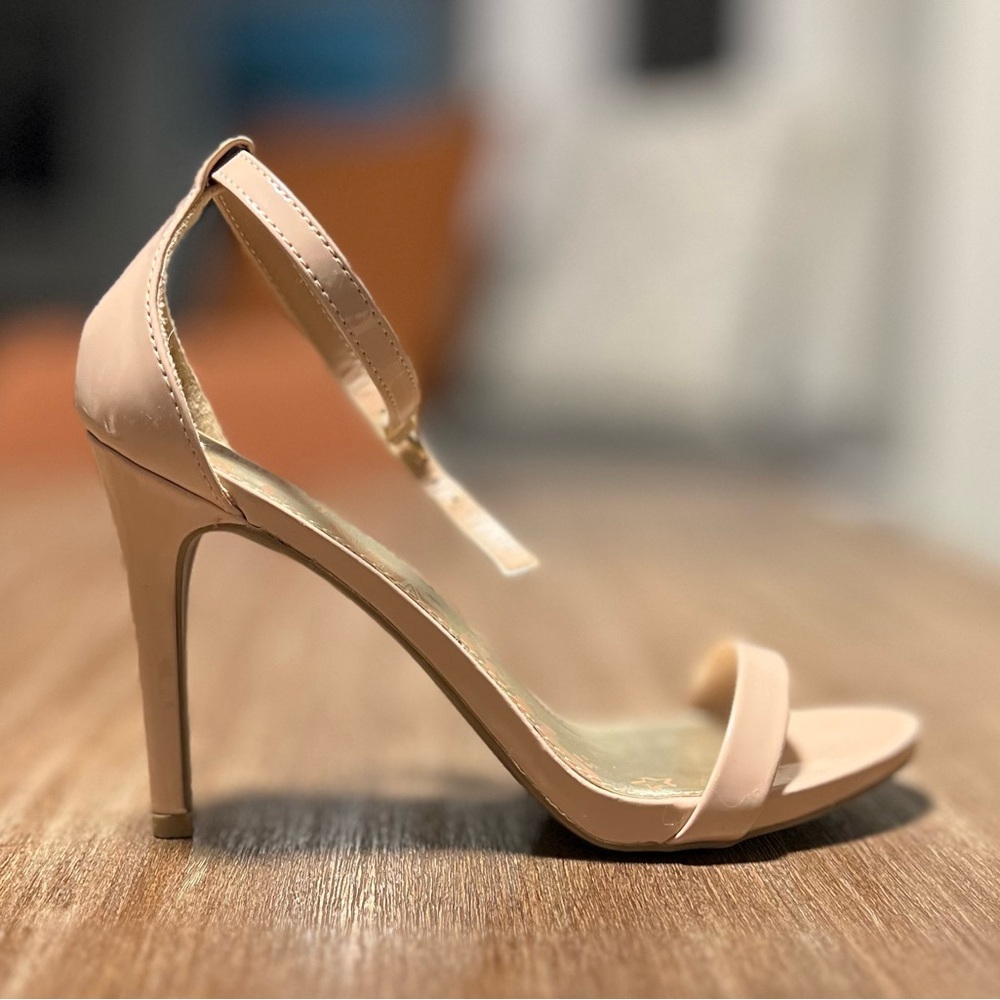 Nude Strappy High Heels